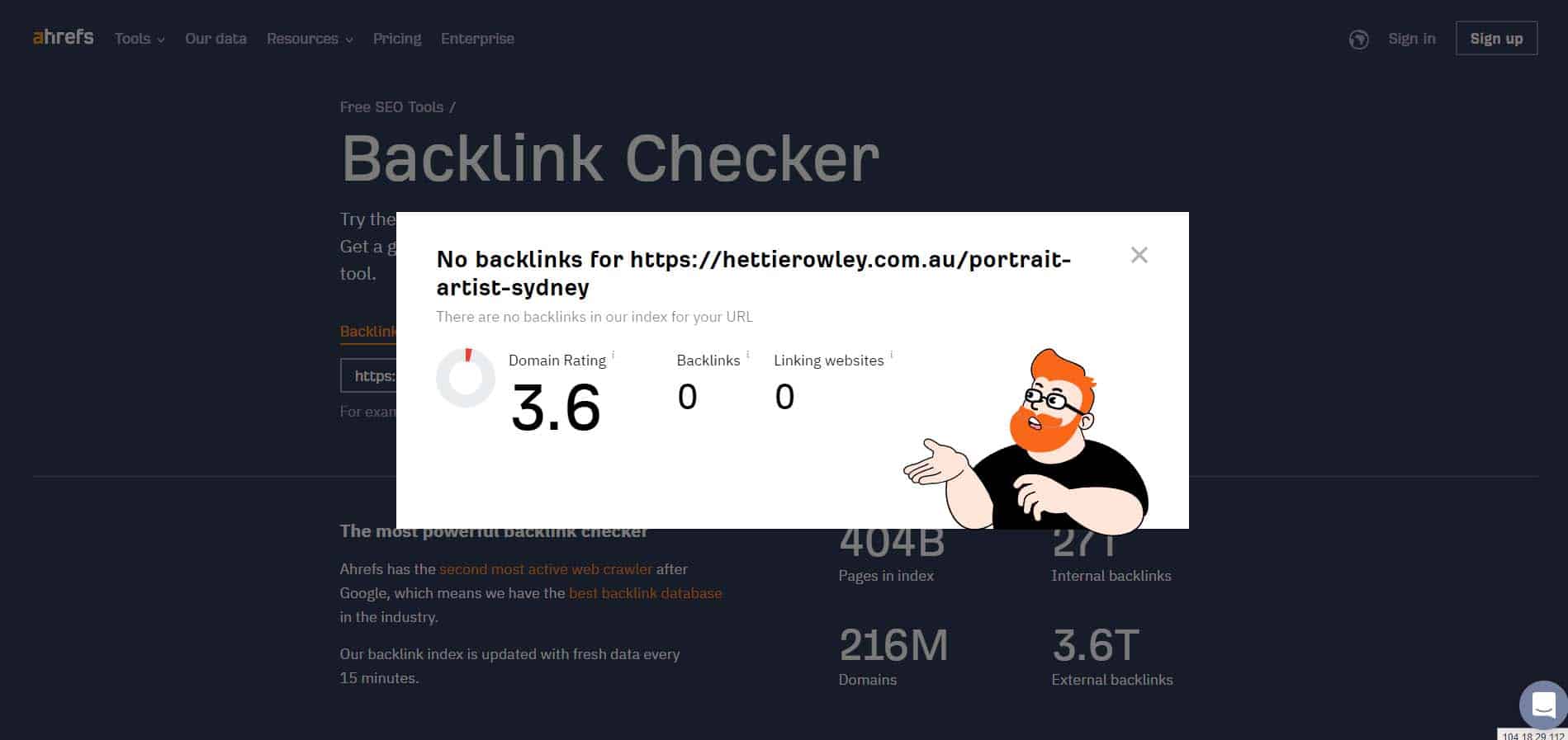 No backlinks but ranking - proof