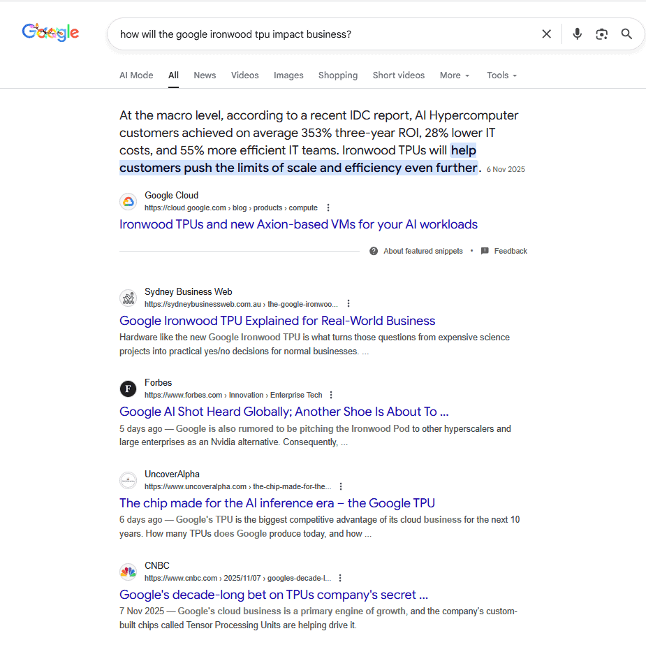 SEO Case Study - Google Ironwood Post SEO Case Study - SEO Thornton