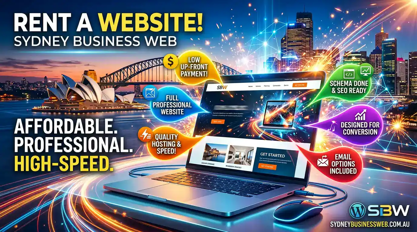 Rent a website from Sydney Business Web