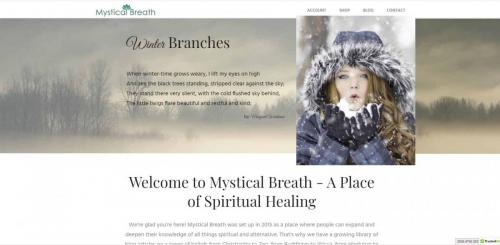 Mystical Breath eCommerce website 