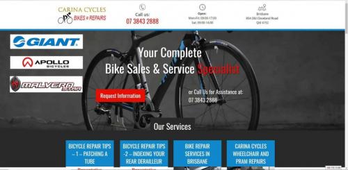 Cycle shop local business website
