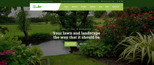 Demo landscape website