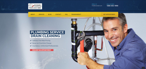 Example Plumber's Website
